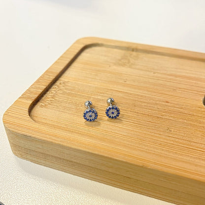 [ElanLuxe Jewelry]Devil's Eye Ear Bone Nail Earrings