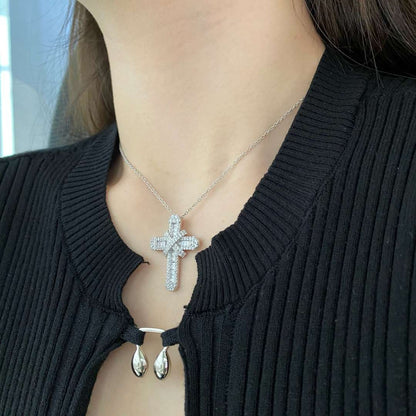 [ElanLuxe Jewelry]Gypsophila With Dimonds Necklace
