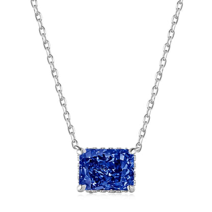 [ElanLuxe Jewelry]Luxurious Square Shape Colorful Necalack
