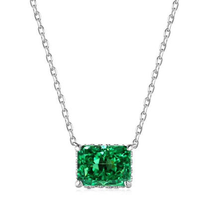 [ElanLuxe Jewelry]Luxurious Square Shape Colorful Necalack