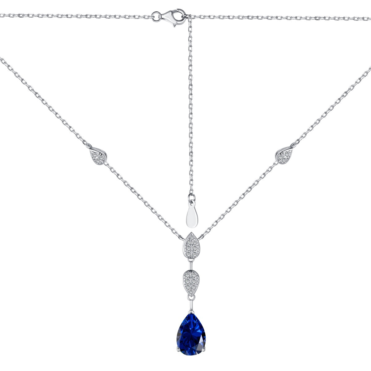 [ElanLuxe Jewelry]Dazzling Pear Cut Necklace