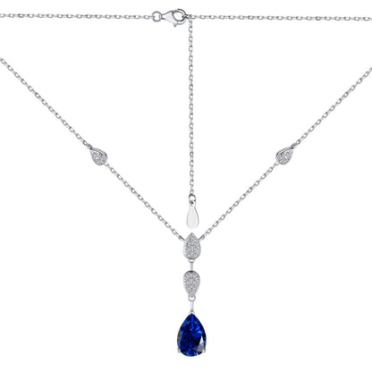[ElanLuxe Jewelry]Dazzling Pear Cut Necklace