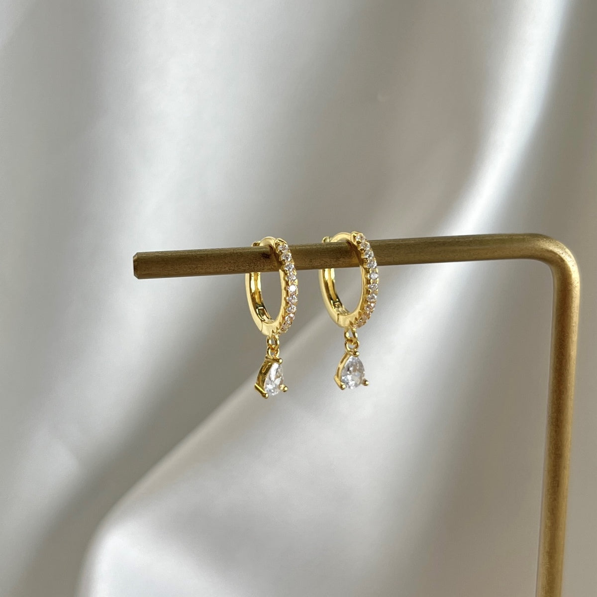 [ElanLuxe Jewelry]Luxurious Geometric Drop Earrings
