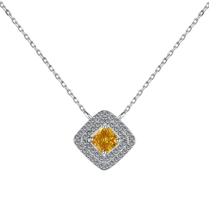 [ElanLuxe Jewelry]Sparkling Asscher Cut Necklace