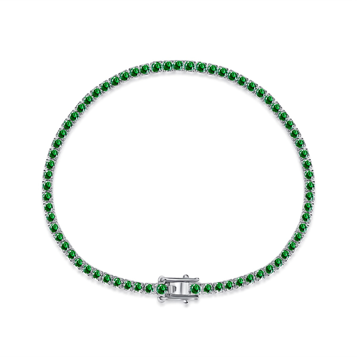 [ElanLuxe Jewelry]Dazzling Colorful Round Cut Daily Bracelet