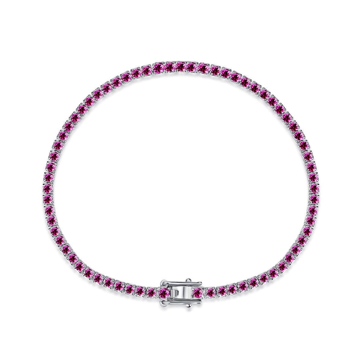 [ElanLuxe Jewelry]Dazzling Colorful Round Cut Daily Bracelet