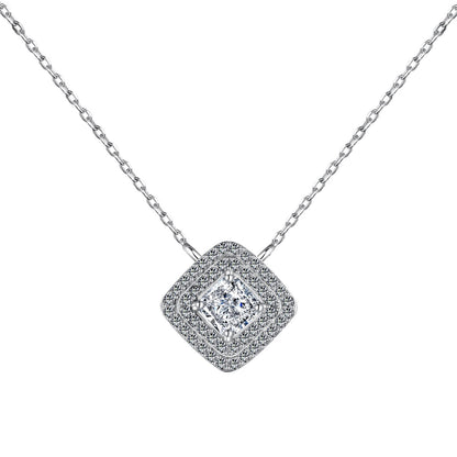 [ElanLuxe Jewelry]Sparkling Asscher Cut Necklace