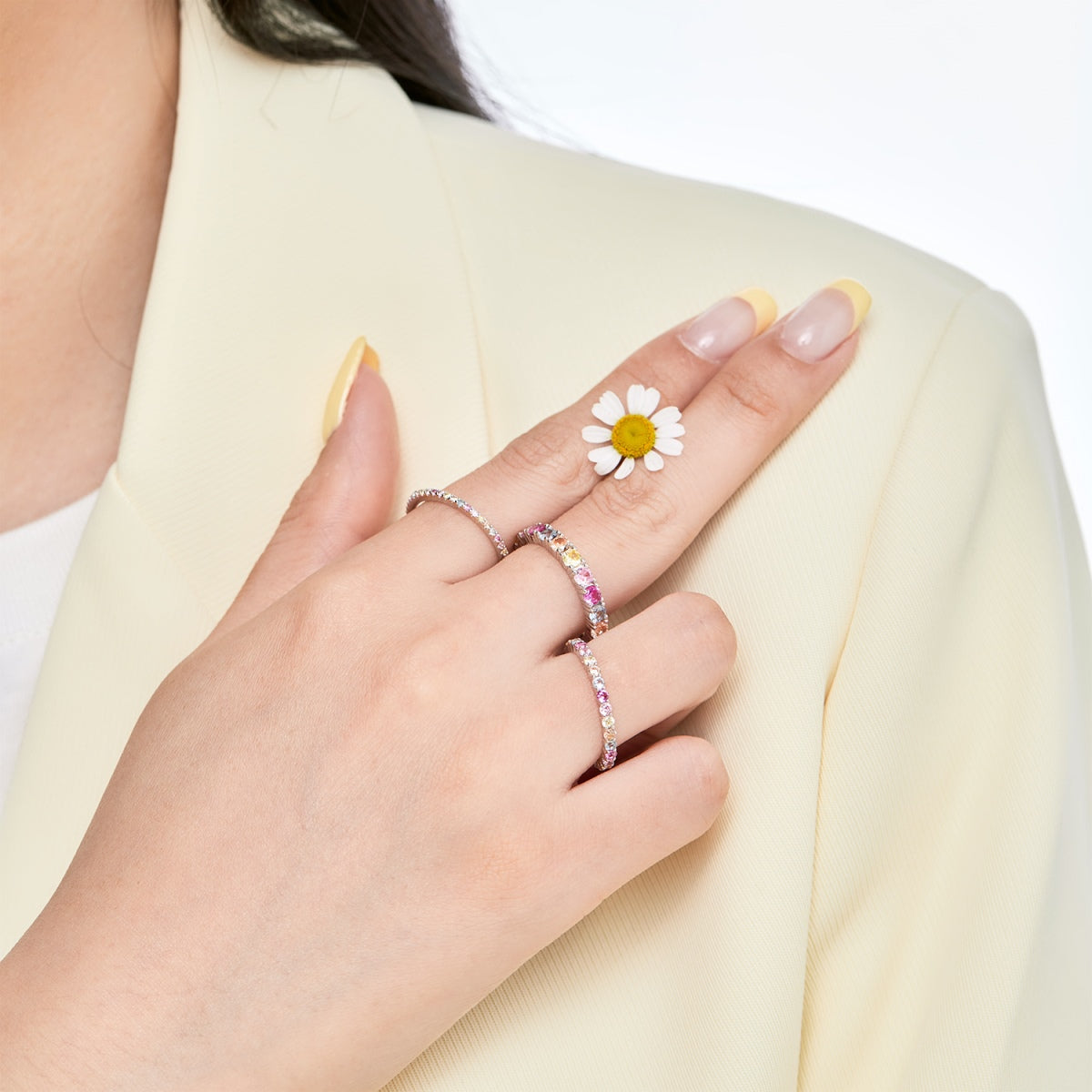 [ElanLuxe Jewelry]Elegant Vivid Round Cut Daily Ring