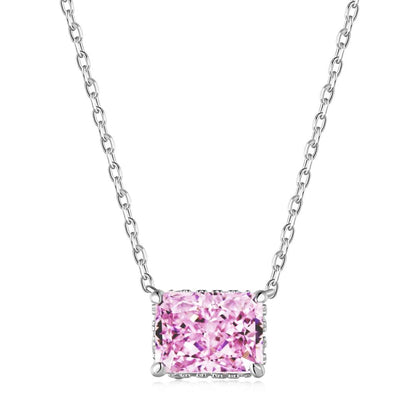 [ElanLuxe Jewelry]Luxurious Square Shape Colorful Necalack