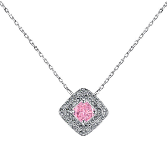 [ElanLuxe Jewelry]Sparkling Asscher Cut Necklace