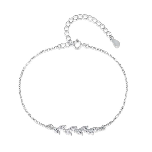 [ElanLuxe Jewelry]Elegant Wheat Leaves Shape Bracelet