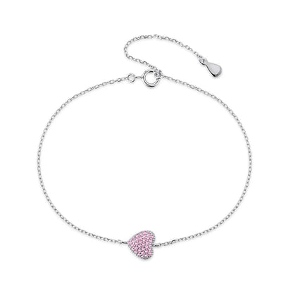 [ElanLuxe Jewelry]Heart-Shaped Gentle and Versatile Bracelet