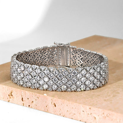 [ElanLuxe Jewelry]Ornate Elegant Round Cut Party Bracelet