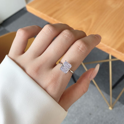 [ElanLuxe Jewelry]4.0 Carat Ornate Enchanting Radiand Cut Banquet Ring
