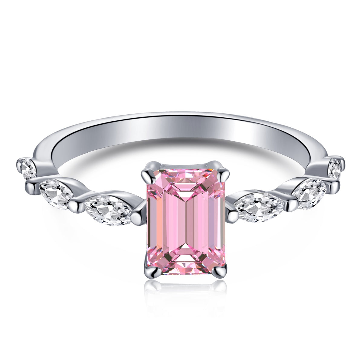 [ElanLuxe Jewelry]1.0 Carat Dainty Resplendent Radiant Cut Daily Ring