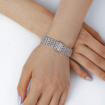 [ElanLuxe Jewelry]Ornate Elegant Round Cut Party Bracelet