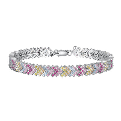 [ElanLuxe Jewelry]Ornate Sparkling Round Cut Party Bracelet
