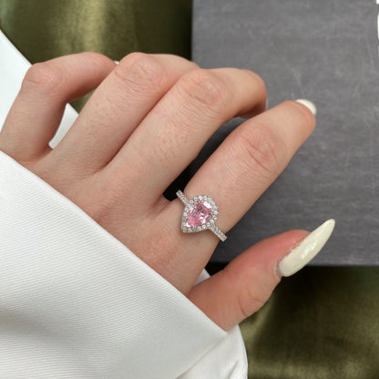[ElanLuxe Jewelry]1.0 Carat Luxurious Resplendent Water Drop Shape Wedding Ring
