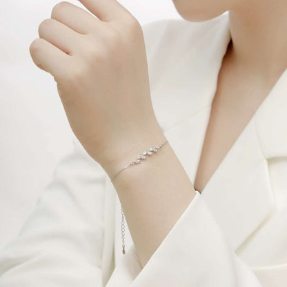 [ElanLuxe Jewelry]Elegant Wheat Leaves Shape Bracelet