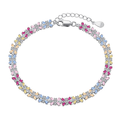 [ElanLuxe Jewelry]Radiant Colorful Emerald Cut Party Bracelet