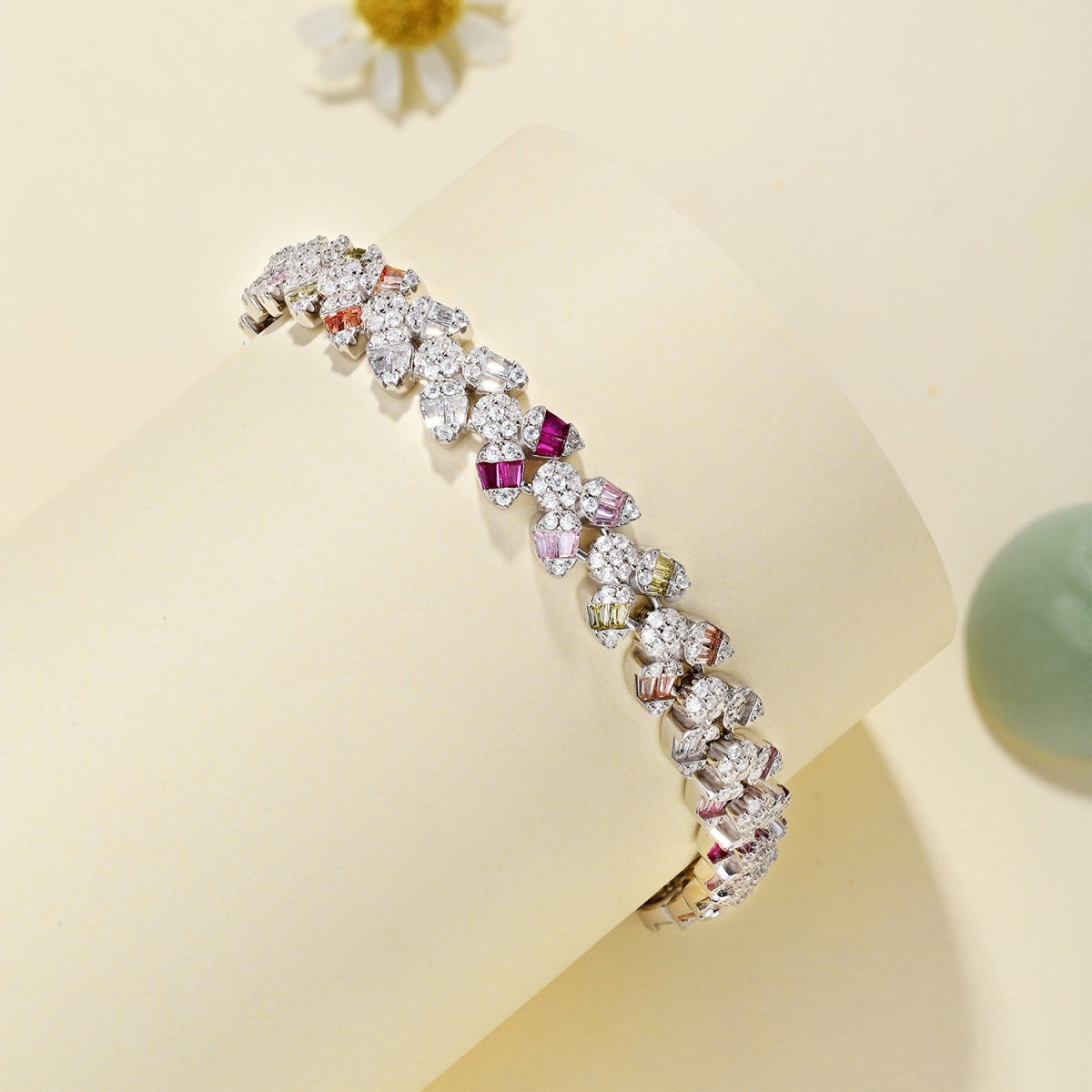 [ElanLuxe Jewelry]Dainty Exquisite Flower Shape Daily Bracelet