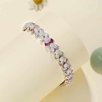 [ElanLuxe Jewelry]Dainty Exquisite Flower Shape Daily Bracelet