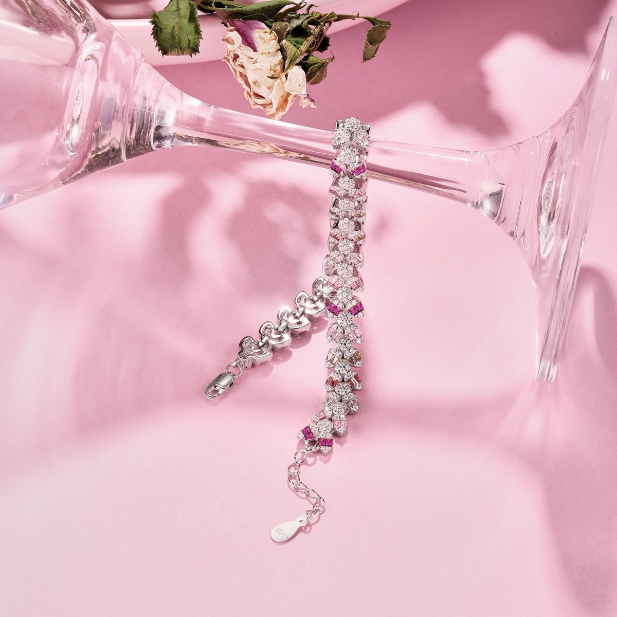 [ElanLuxe Jewelry]Dainty Exquisite Flower Shape Daily Bracelet