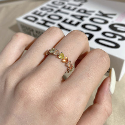 [ElanLuxe Jewelry]0.25 Carat Radiant Romance Heart Cut Lover Ring