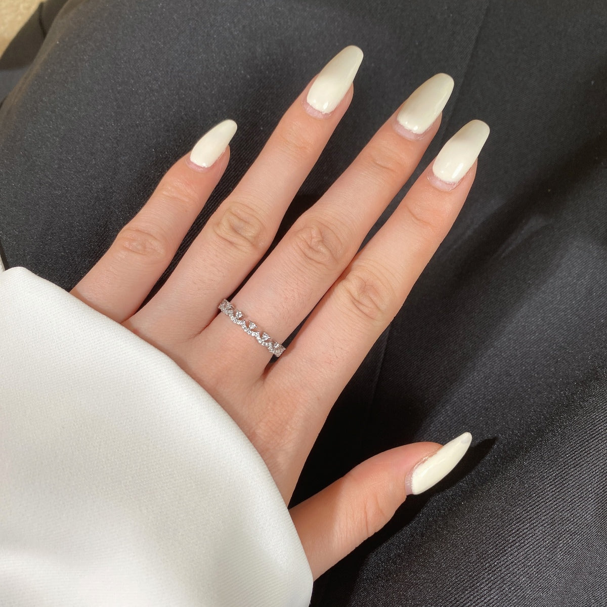 [ElanLuxe Jewelry]Elegant Resplendent Round Shape Party Ring