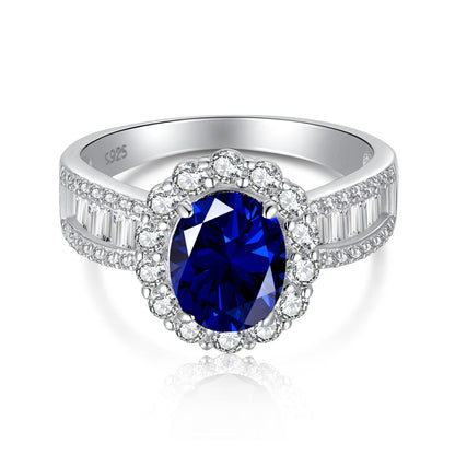 [ElanLuxe Jewelry]1.5 Carat Dazzling Charming Oval Cut Banquet Ring