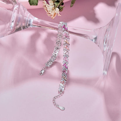[ElanLuxe Jewelry]Dazzling Unique Multi Shape Daily Bracelet