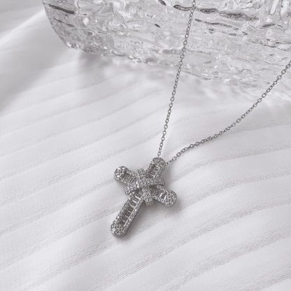 [ElanLuxe Jewelry]Gypsophila With Dimonds Necklace