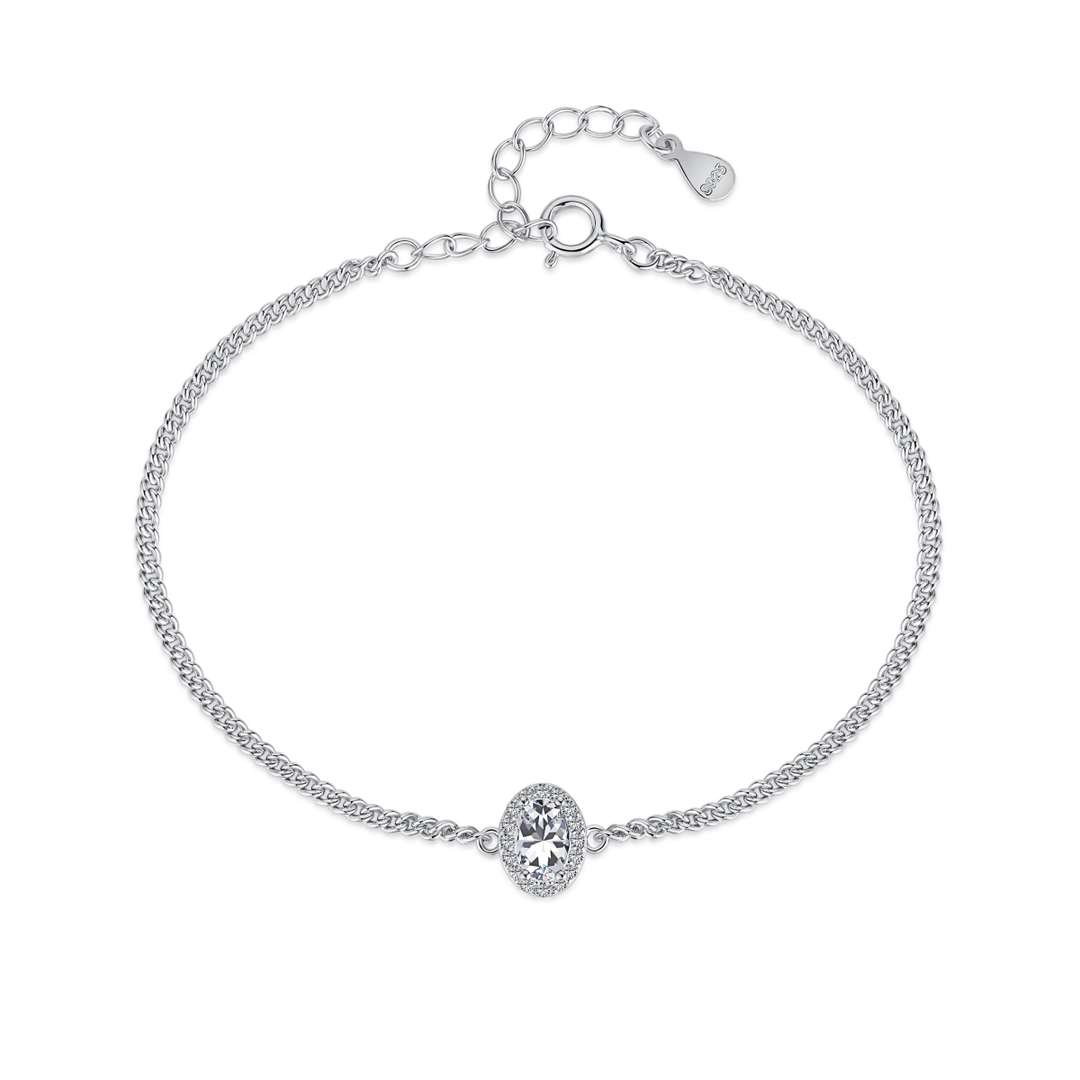 [ElanLuxe Jewelry]Exquisite Oval Shape Bracelet