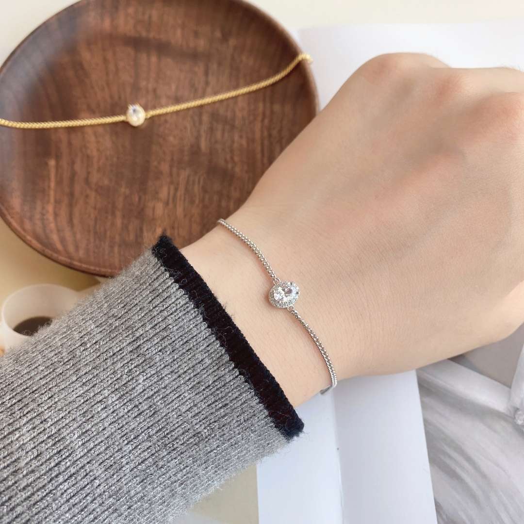[ElanLuxe Jewelry]Exquisite Oval Shape Bracelet