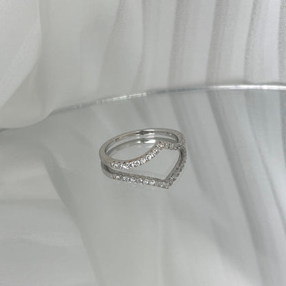 [ElanLuxe Jewelry]Elaborate Tennis Band Ring