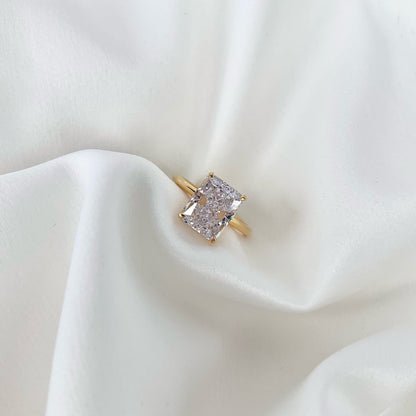 [ElanLuxe Jewelry]4.0 Carat Ornate Enchanting Radiand Cut Banquet Ring