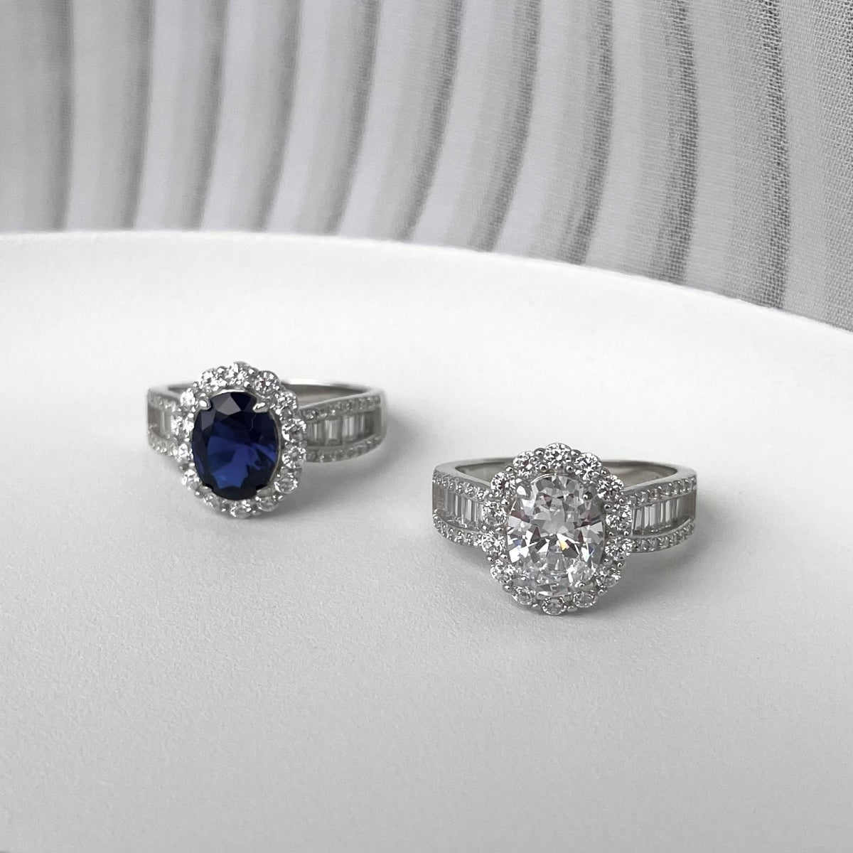 [ElanLuxe Jewelry]1.5 Carat Dazzling Charming Oval Cut Banquet Ring
