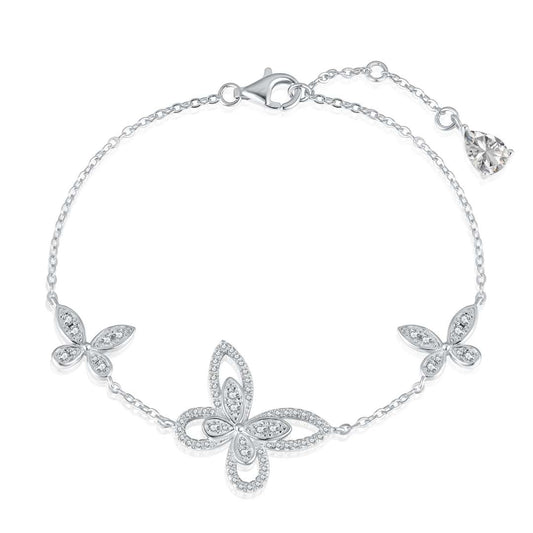 [ElanLuxe Jewelry]Delicate Butterfly Pendant Bracelet