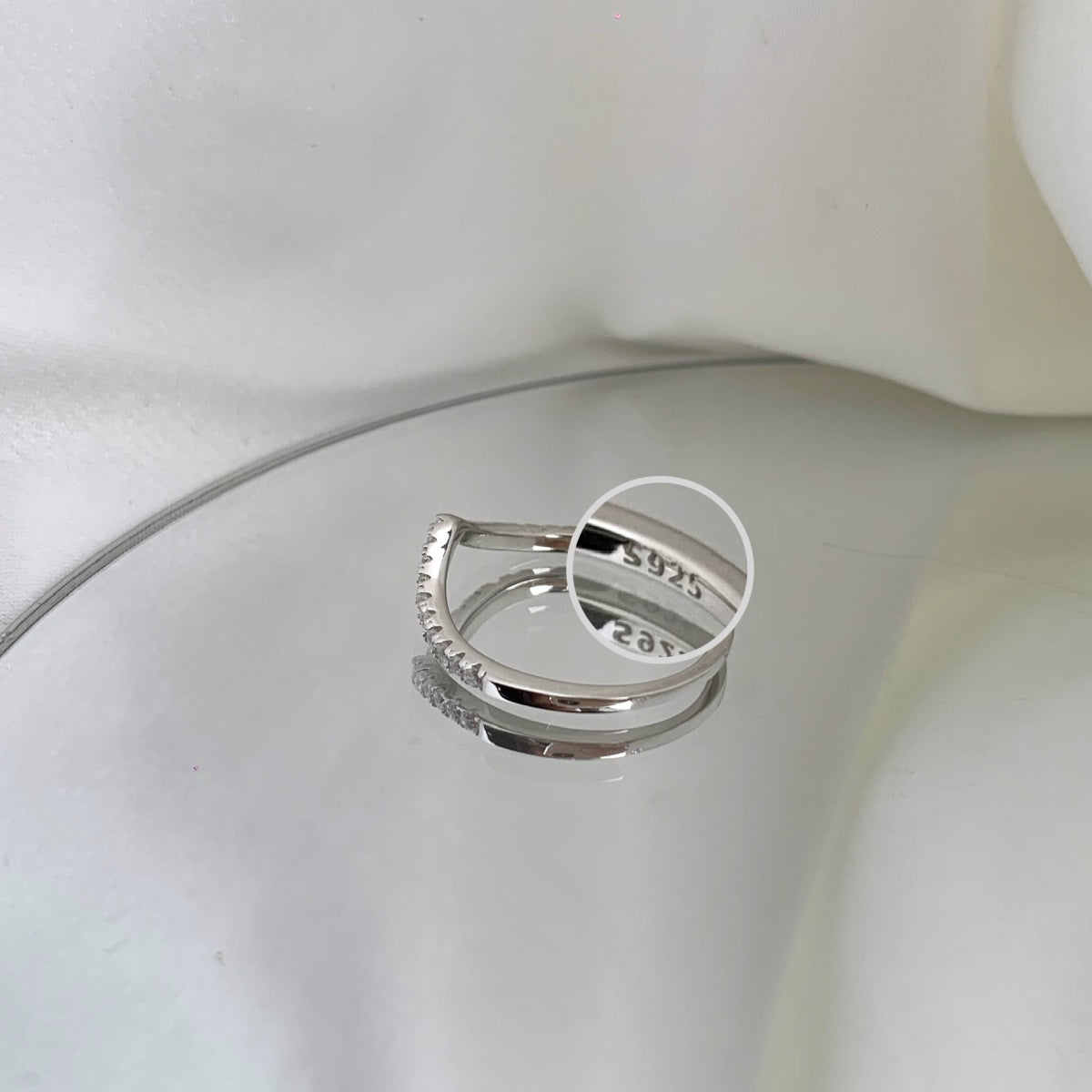 [ElanLuxe Jewelry]Elaborate Tennis Band Ring