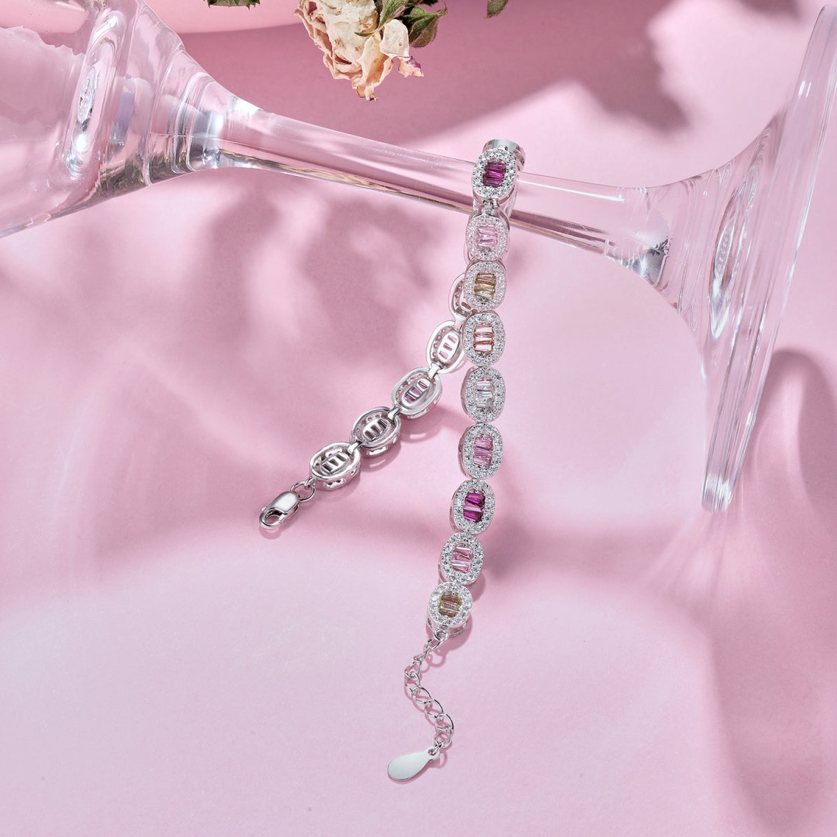 [ElanLuxe Jewelry]Exquisite Ornate Emerald Cut Daily Bracelet