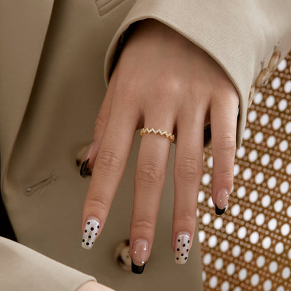 [ElanLuxe Jewelry]Delicate Enchanting Wave Shape Daily Ring