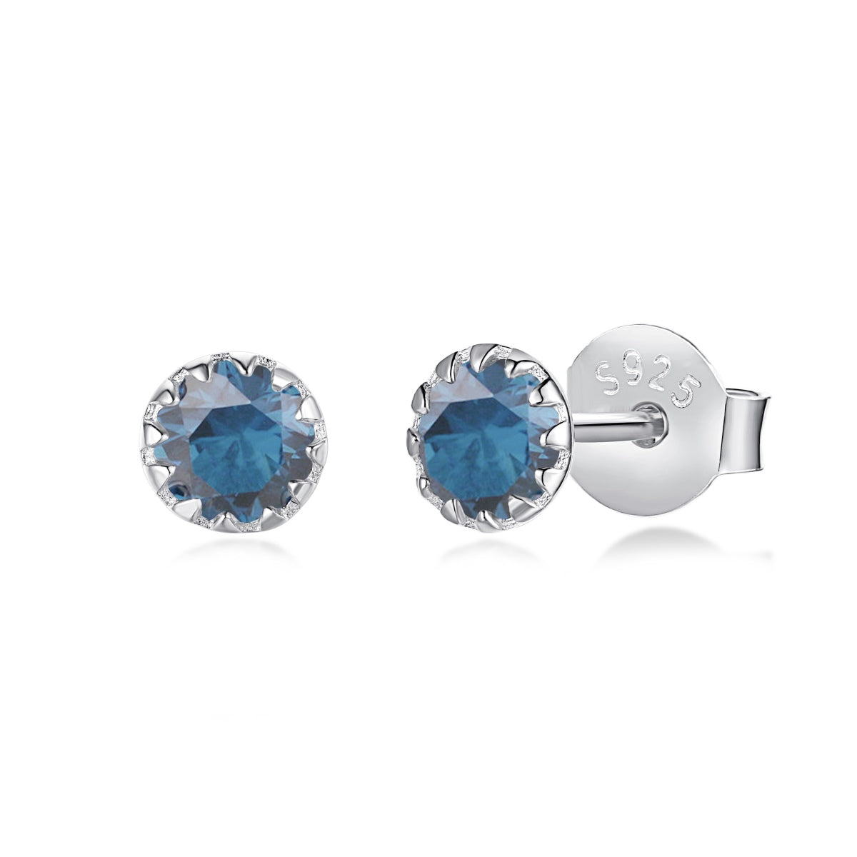 [ElanLuxe Jewelry]Sparkling Colorful Round Shape Earrings