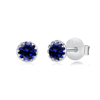 [ElanLuxe Jewelry]Sparkling Colorful Round Shape Earrings