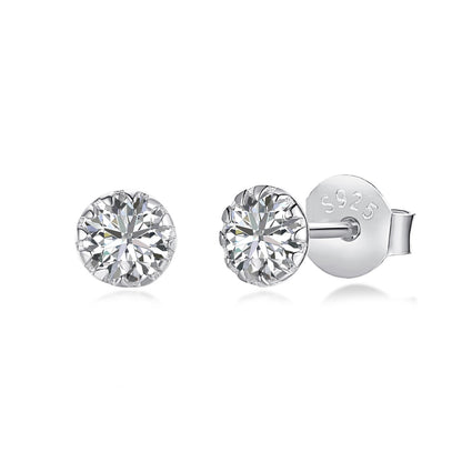 [ElanLuxe Jewelry]Sparkling Colorful Round Shape Earrings