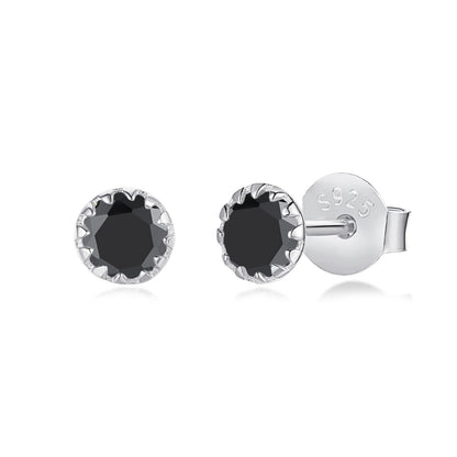 [ElanLuxe Jewelry]Sparkling Colorful Round Shape Earrings