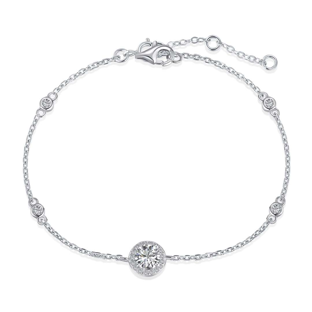 [ElanLuxe Jewelry]Dazzling Round Cut Shape Bracelet