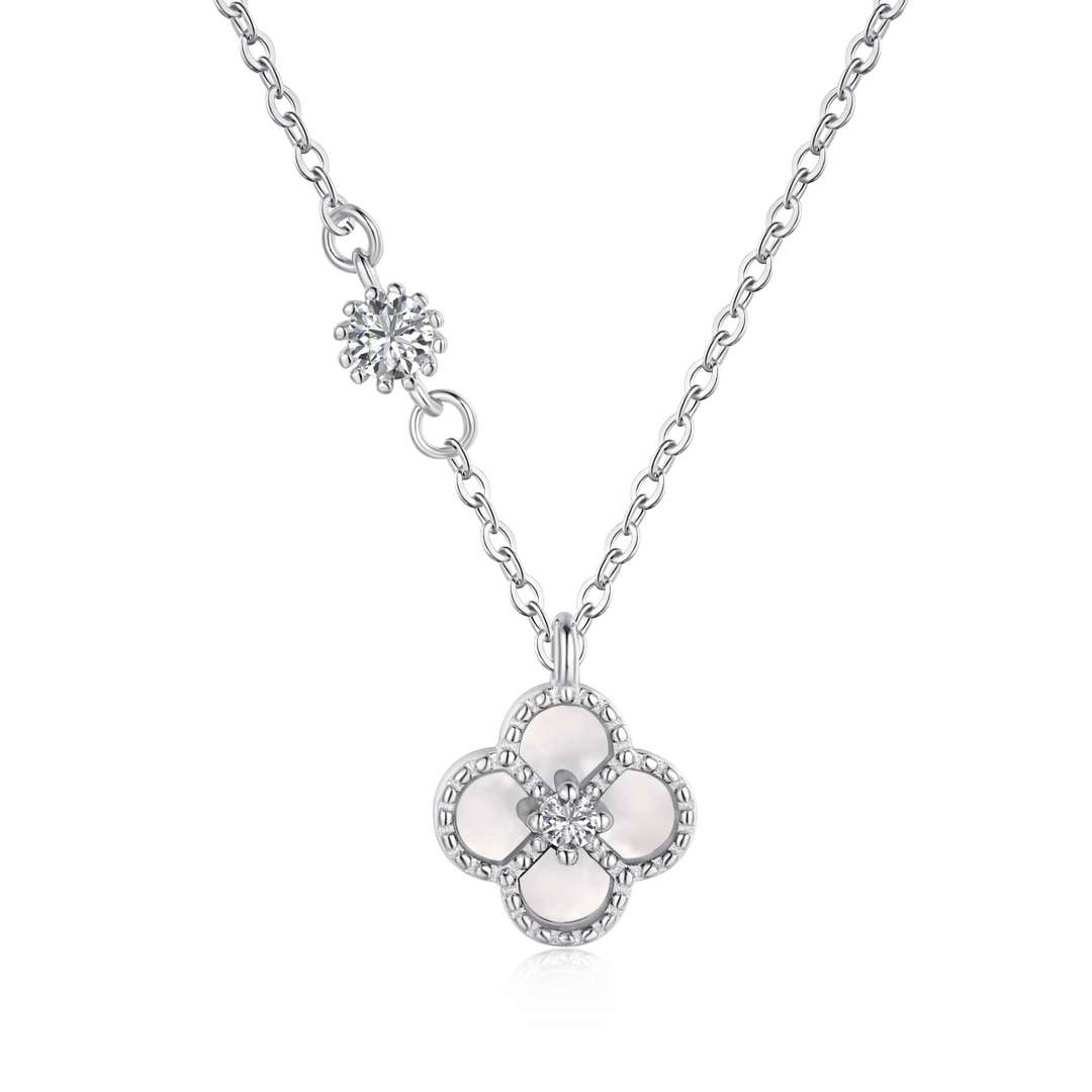 [ElanLuxe Jewelry]Delicate Flower Shape Necklace