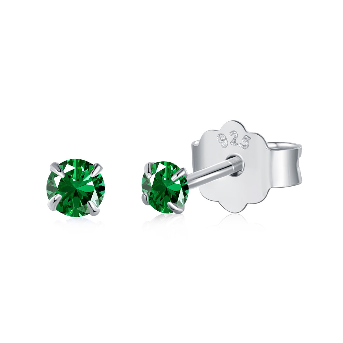 [ElanLuxe Jewelry]Delicate Solitaire Earrings