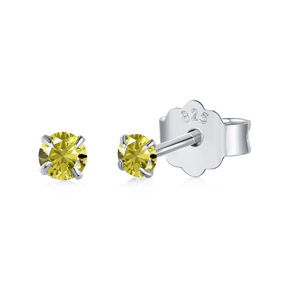 [ElanLuxe Jewelry]Delicate Solitaire Earrings