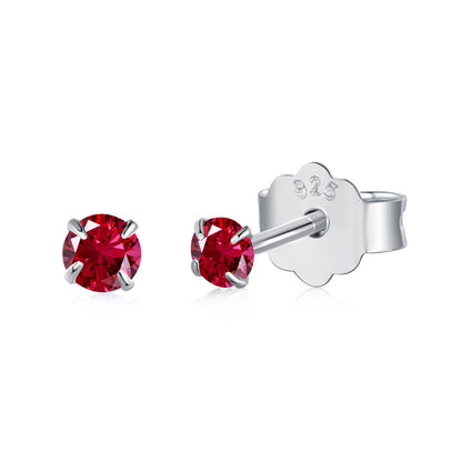 [ElanLuxe Jewelry]Delicate Solitaire Earrings